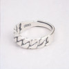 Men's Sterling Silver Chain Open Ring