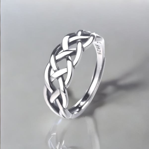 Bague argent ouvert celtique