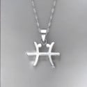 Collar del Zodiaco Piscis en Plata de Ley 925 para Hombre – Símbolo astrológico y elegancia mística