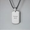 Colgante de placa militar de hombre personalizado en tungsteno para personalizar