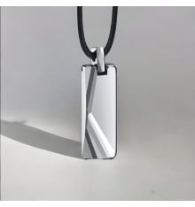 Pendentif personnalise homme plaque en tungstene