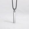 Colgante de barra de tungsteno personalizado para hombre con acabado pulido espejo