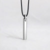 Men's Polished Bar Tungsten custom engraving Pendant