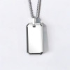 Colgante de placa militar de tungsteno personalizado para hombre