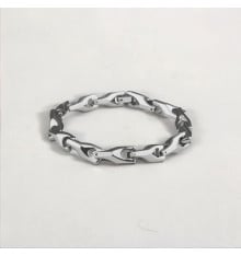 Men's Polish Tungsten Carbide Chain Link Bracelet