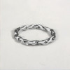 Bracelet homme chaine maillon tungstene facettes polie