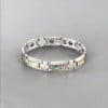 Bracelet homme en tungstene avec nacre abalone incruste aimante