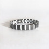 Men's and women's ceramic bracelet, polished finish, magnetic magnets