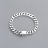 Bracelet homme argent chaine epaisse biker motard