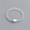Bracelet homme argent chaine epaisse biker motard
