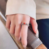 Bague argent celtique onyx rouge