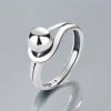 Bague ouverte argent noeud marin