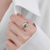 Bague ouverte argent noeud marin