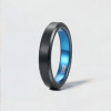 Bague personnalisée mariage tungstene brossé