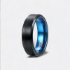 Bague personnalisée mariage tungstene brossé