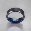 Bague personnalisée mariage tungstene brossé