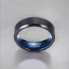 Bague personnalisée mariage tungstene brossé