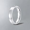 Bague de mariage titane brosse personnalisee