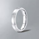 6mm Bague de mariage titane brosse personnalisee