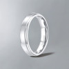 Bague de mariage titane brosse personnalisee