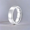 Bague de mariage titane brosse personnalisee