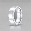 Bague de mariage titane brosse personnalisee