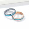 Bague mariage personnalisable titane turquoise