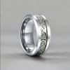 Anello di tungsteno celtico personalizzato