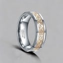 Bague personnalisée tungstene celtique