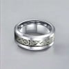 Anello di tungsteno celtico personalizzato