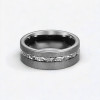 Bague personnalisable Tungstene aspect sablé