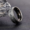 Bague personnalisable Tungstene aspect sablé
