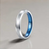 Bague mariage tungstene brossé personnalisable