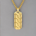 Customizable military plate steel pendant