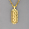 Customizable military plate steel pendant