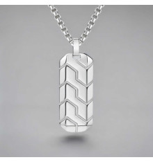 Customizable military plate steel pendant