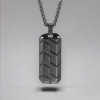Customizable military plate steel pendant