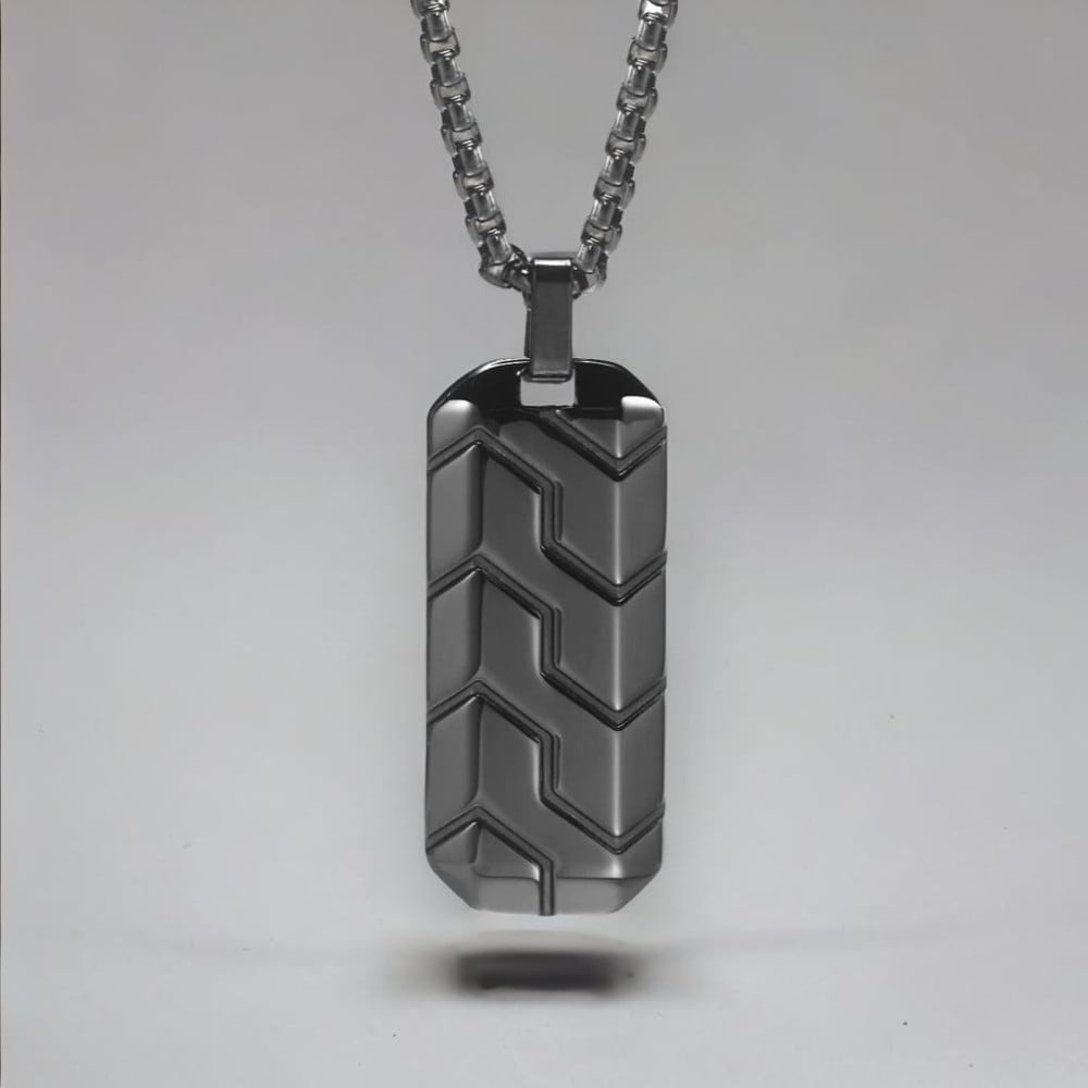 Customizable military plate steel pendant