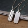Pendentif acier plaque militaire personnalisable