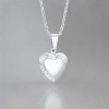 Pendentif acier coeur photo personnalisable