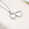Pendentif acier coeur photo personnalisable