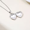 Pendentif acier coeur photo personnalisable