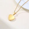 Pendentif acier coeur photo personnalisable