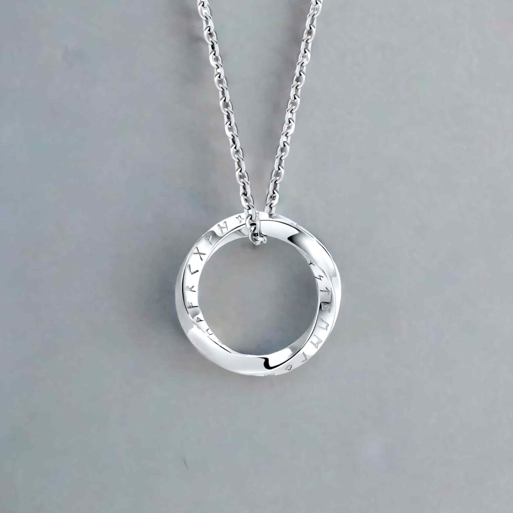 Pendentif celtique anneau runes vikings