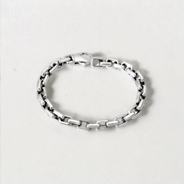 Bracelet homme argent massif chaine marine
