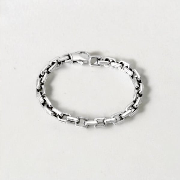 Bracelet homme argent massif chaine marine