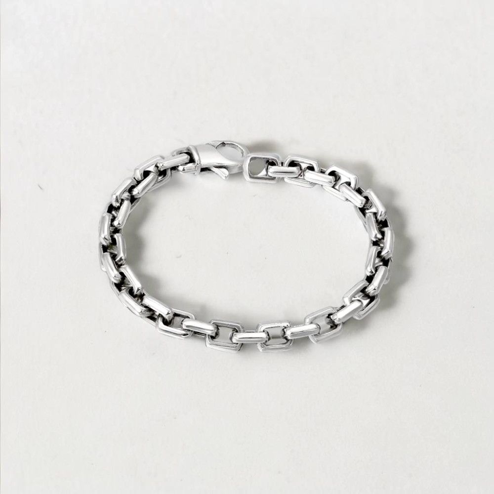 Bracelet homme argent massif chaine marine