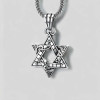 Pendentif argent étoile de david celtique