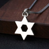 Pendentif argent étoile de david celtique