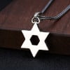 Pendentif argent étoile de david celtique